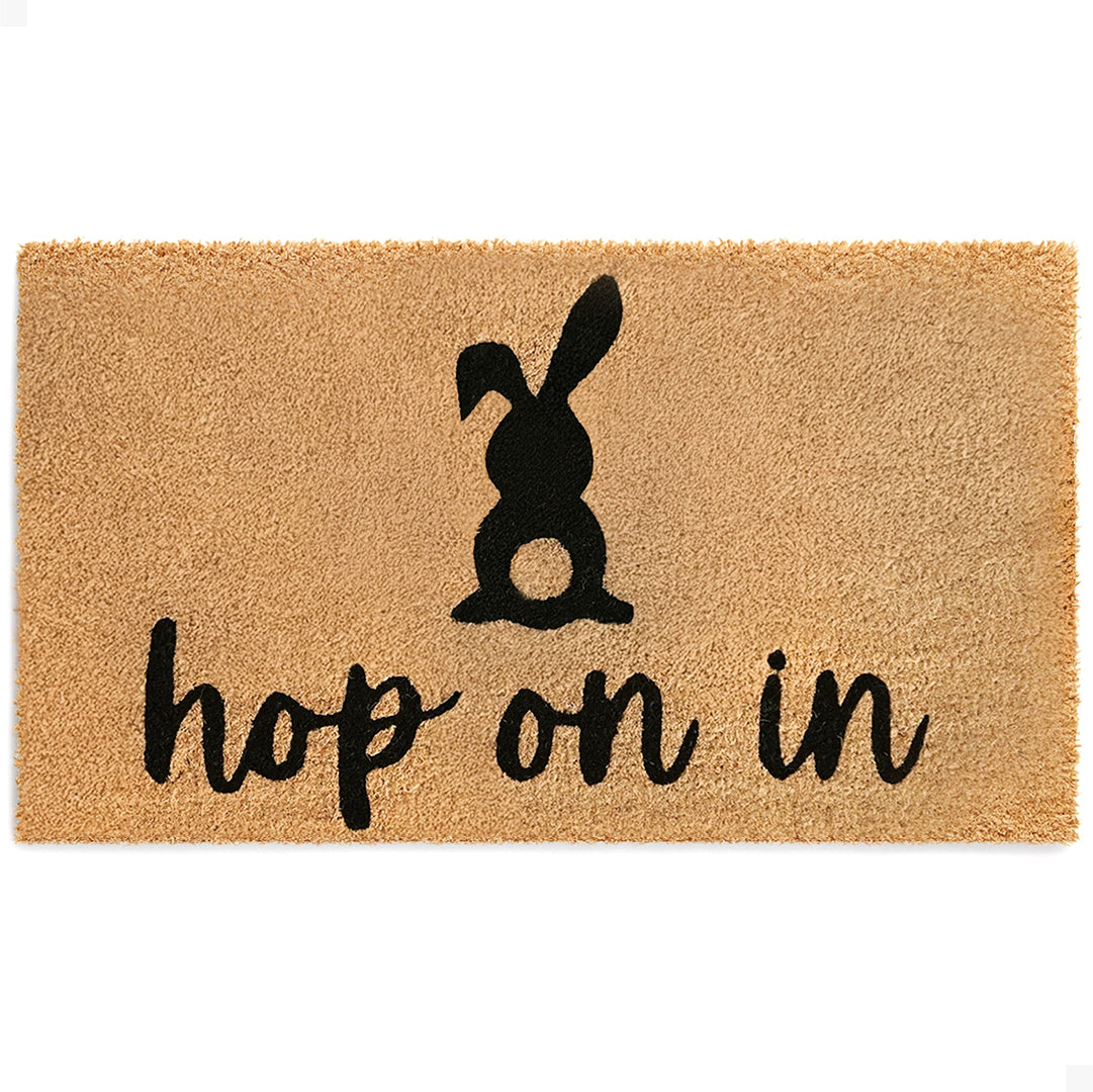 Hop On In Natural Coir Doormat - 17x30