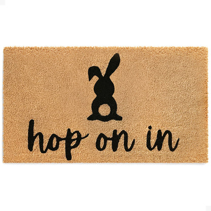 Hop On In Natural Coir Doormat - 17x30