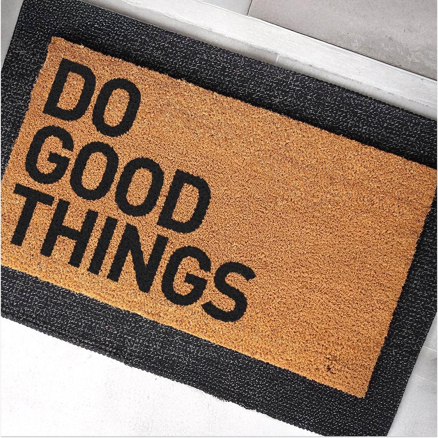 Do Good Things Natural Coir Doormat - 17x30