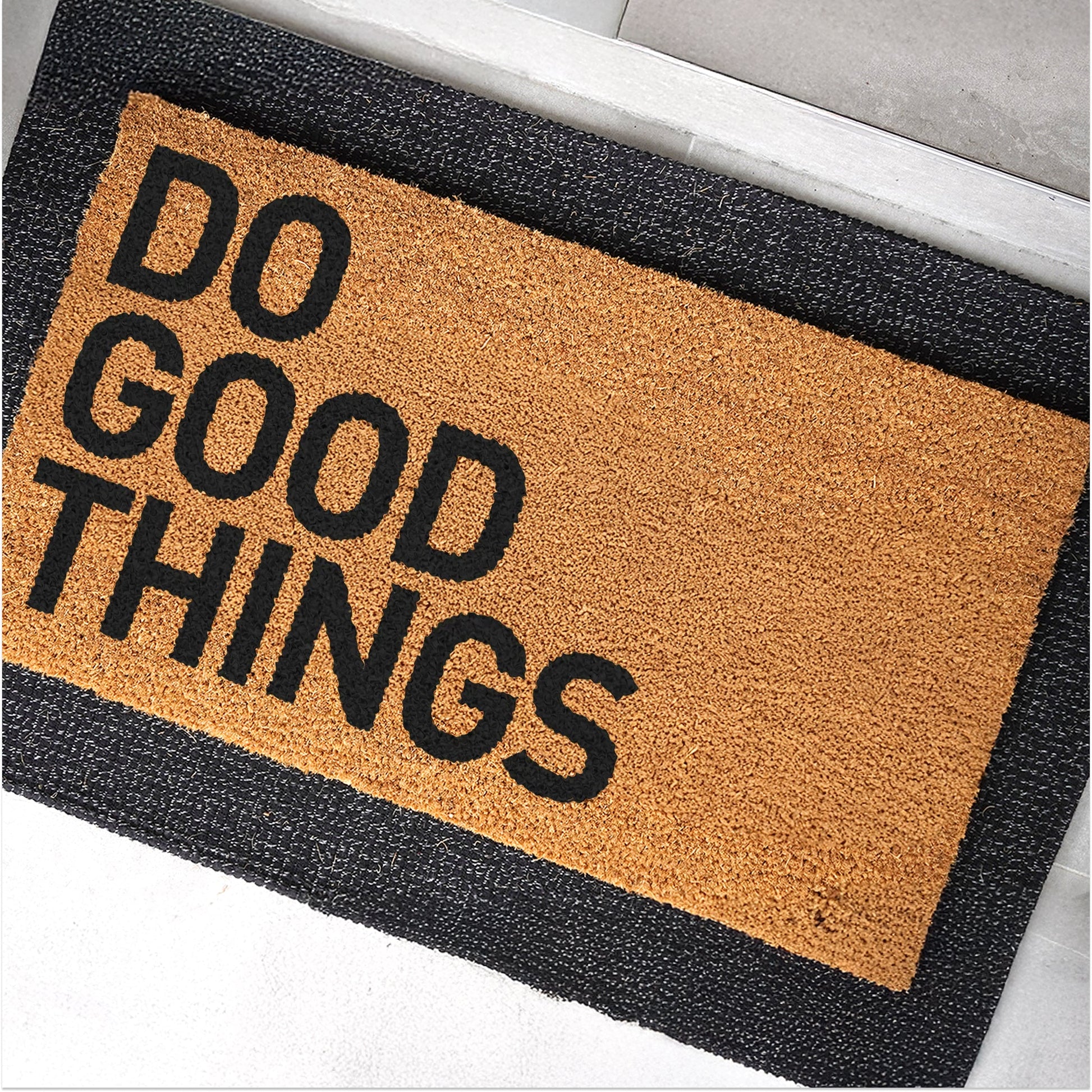 Do Good Things Natural Coir Doormat - 17x30
