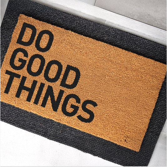 Do Good Things Natural Coir Doormat - 17x30