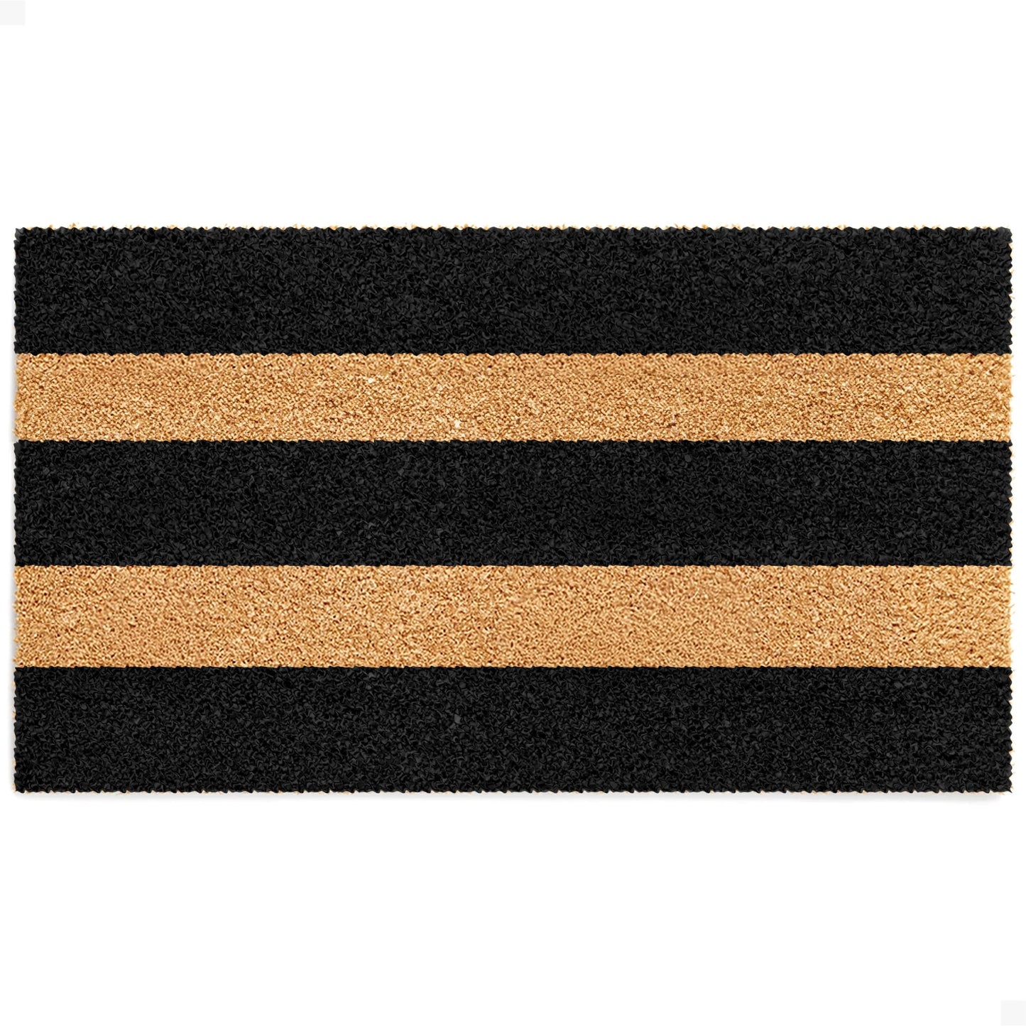 Wide Stripes Natural Coir Doormat - 17x30