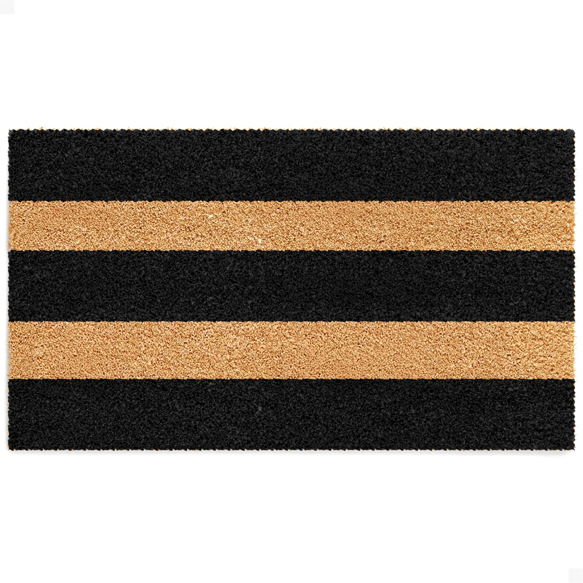 Wide Stripes Natural Coir Doormat - 17x30