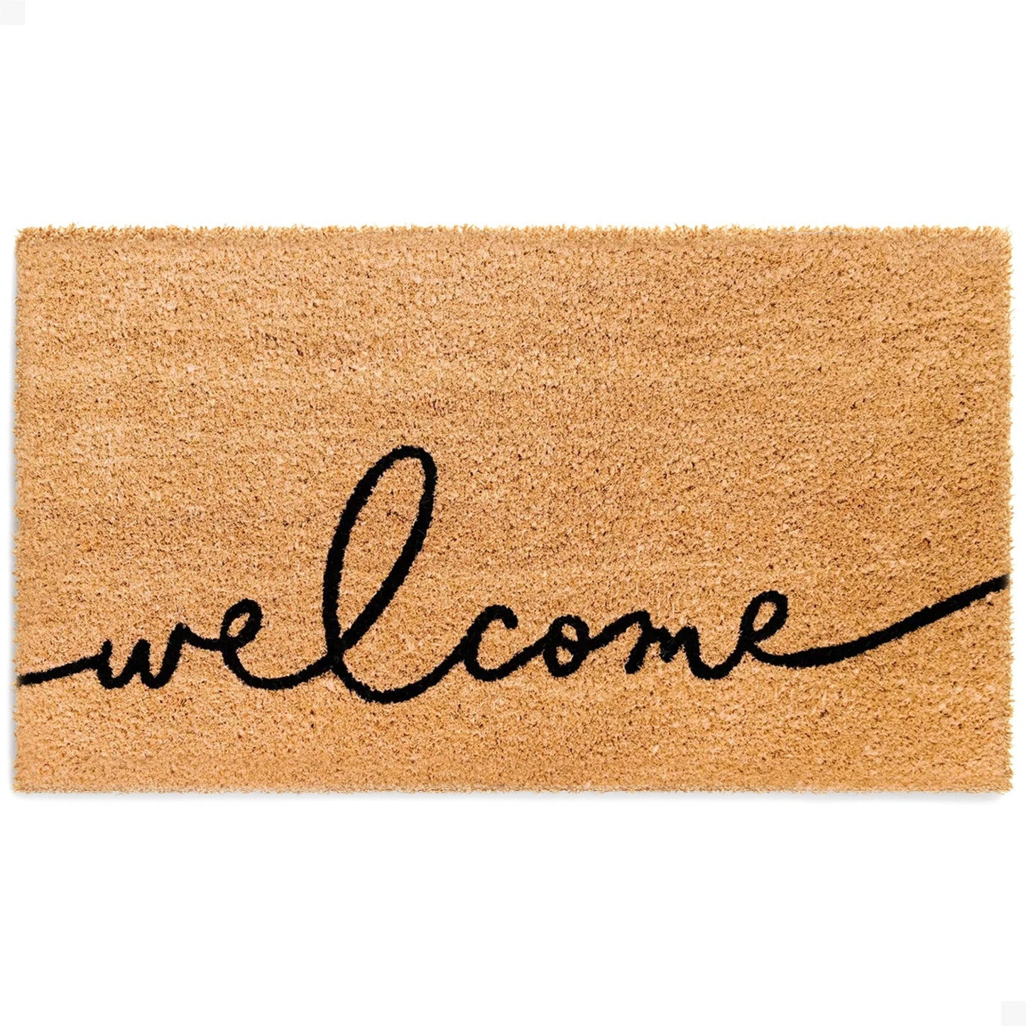 Warm Greeting Natural Coir Doormat