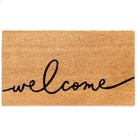 Warm Greeting Natural Coir Doormat - 17x30