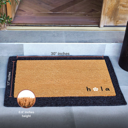 Hola Daisy Natural Coir Doormat - 17x30