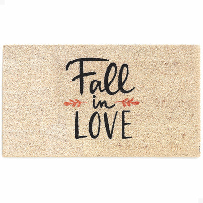 Fall in Love Natural Coir Doormat