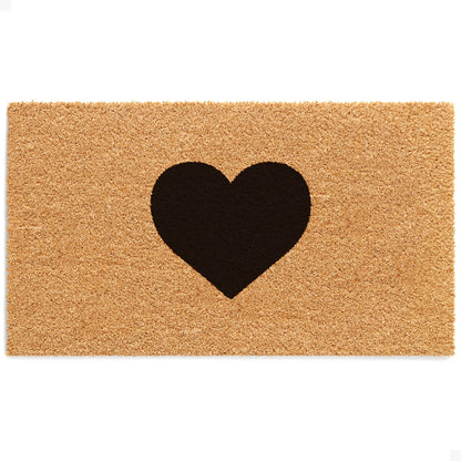 Bold Heart Natural Coir Doormat - 17x30
