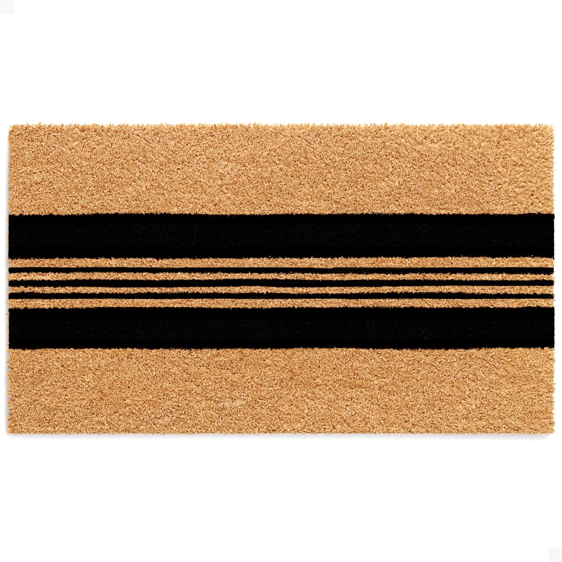 Parallel Charm Natural Coir Doormat - 17x30