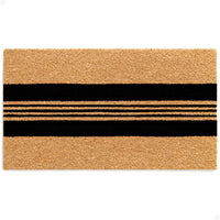 Parallel Charm Natural Coir Doormat - 17x30