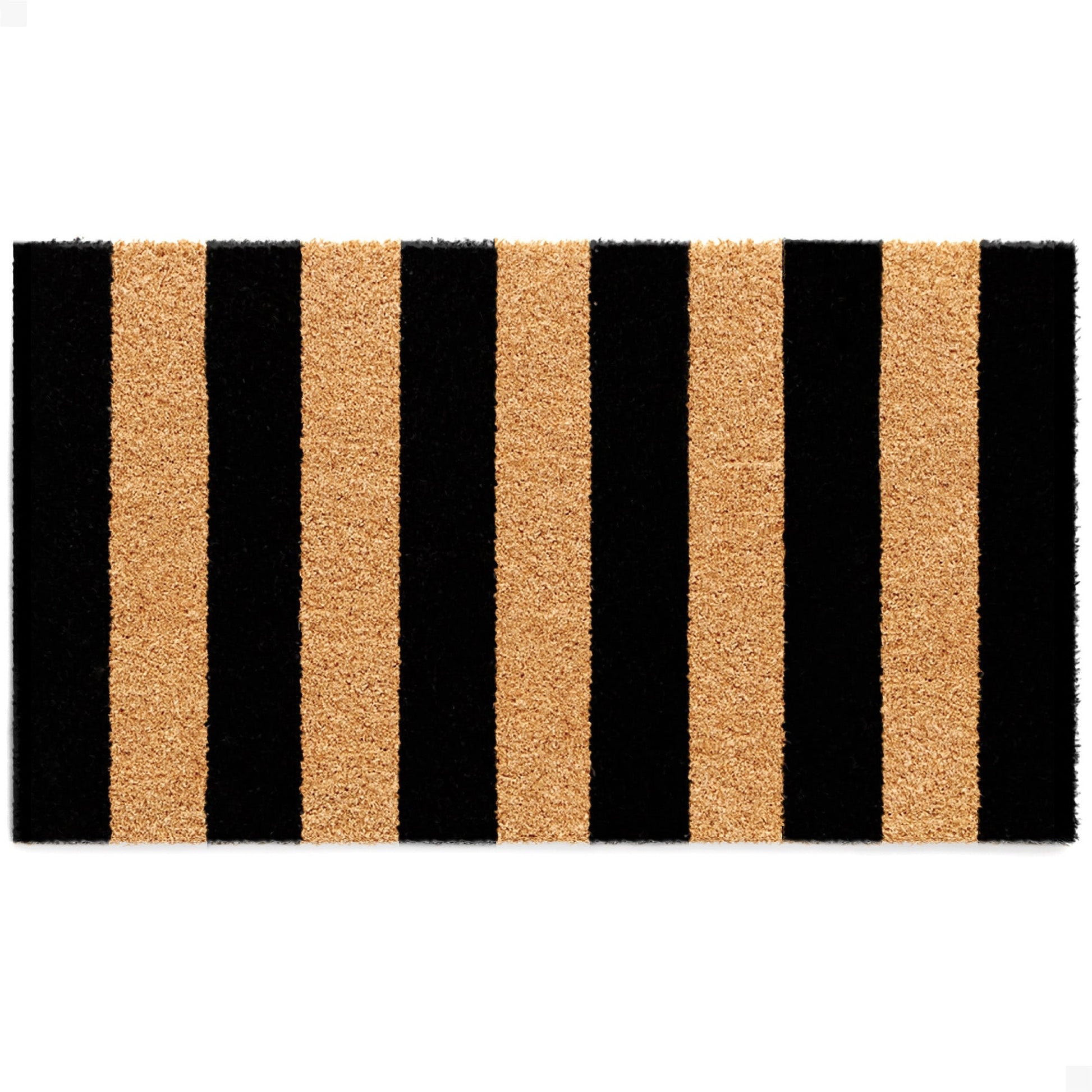 Right Stripes Natural Coir Doormat