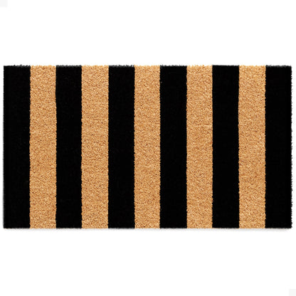 Right Stripes Natural Coir Doormat