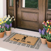 Hop On In Natural Coir Doormat - 17x30