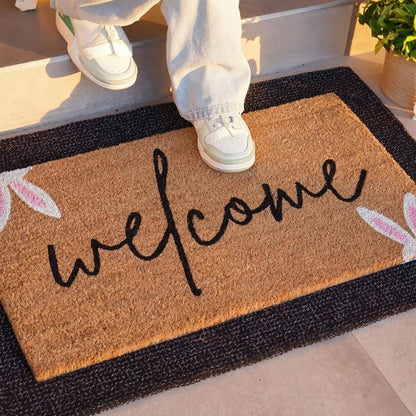 Easter Greetings Natural Coir Doormat - 17x30