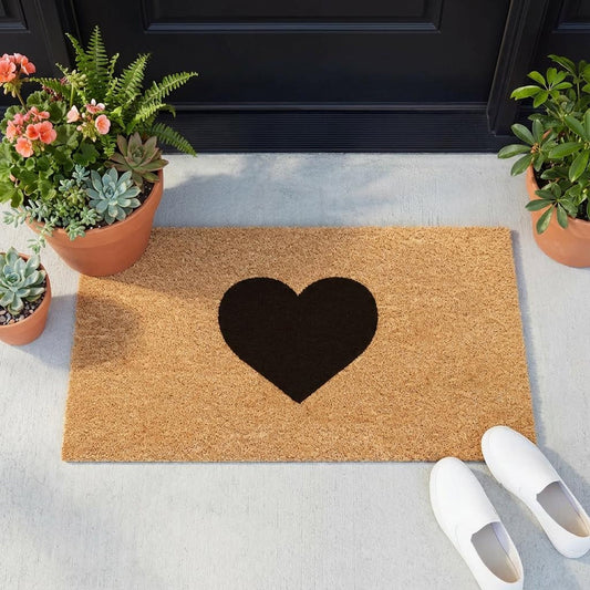 Bold Heart Natural Coir Doormat - 17x30