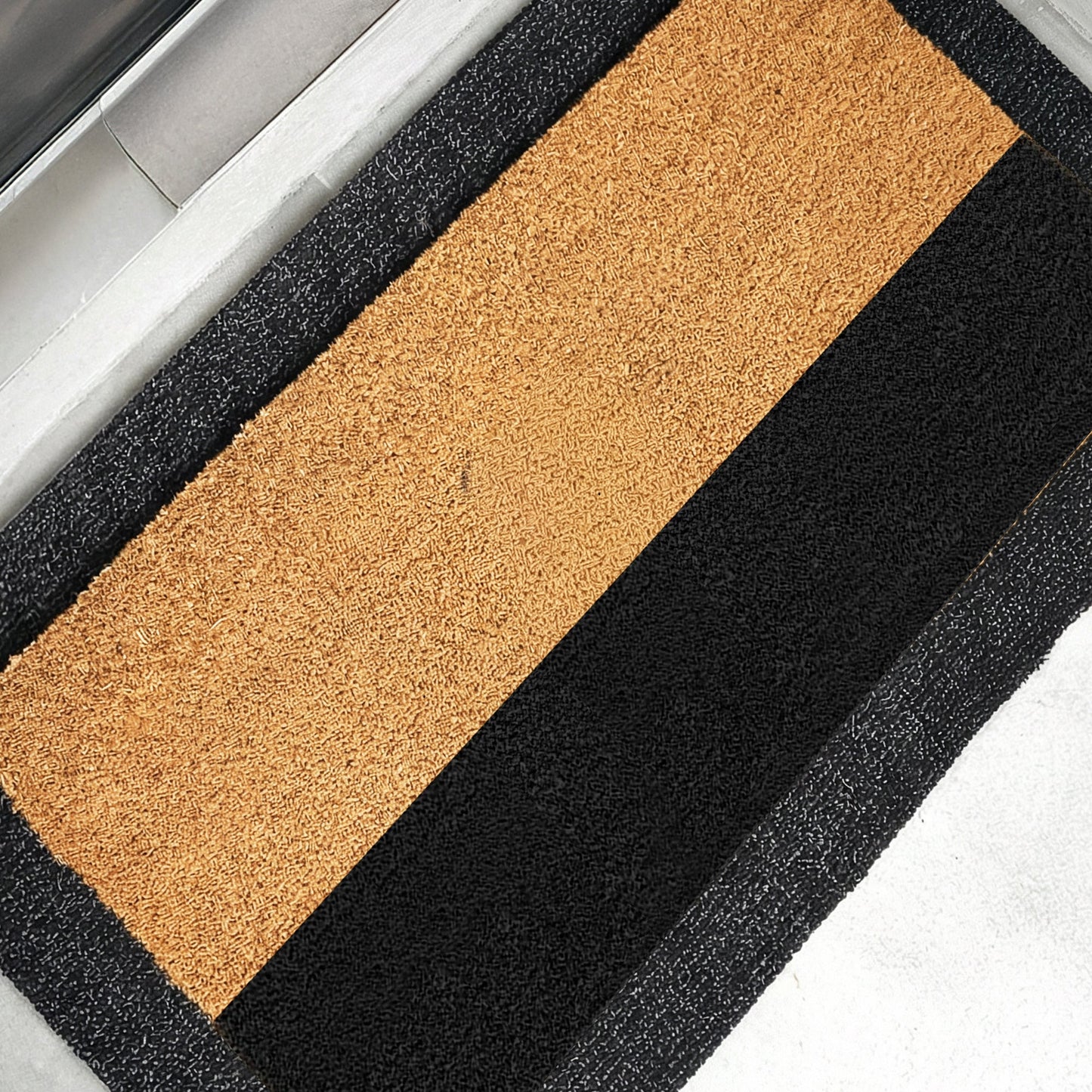 Sleek Horizon Natural Coir Doormat - 24x48