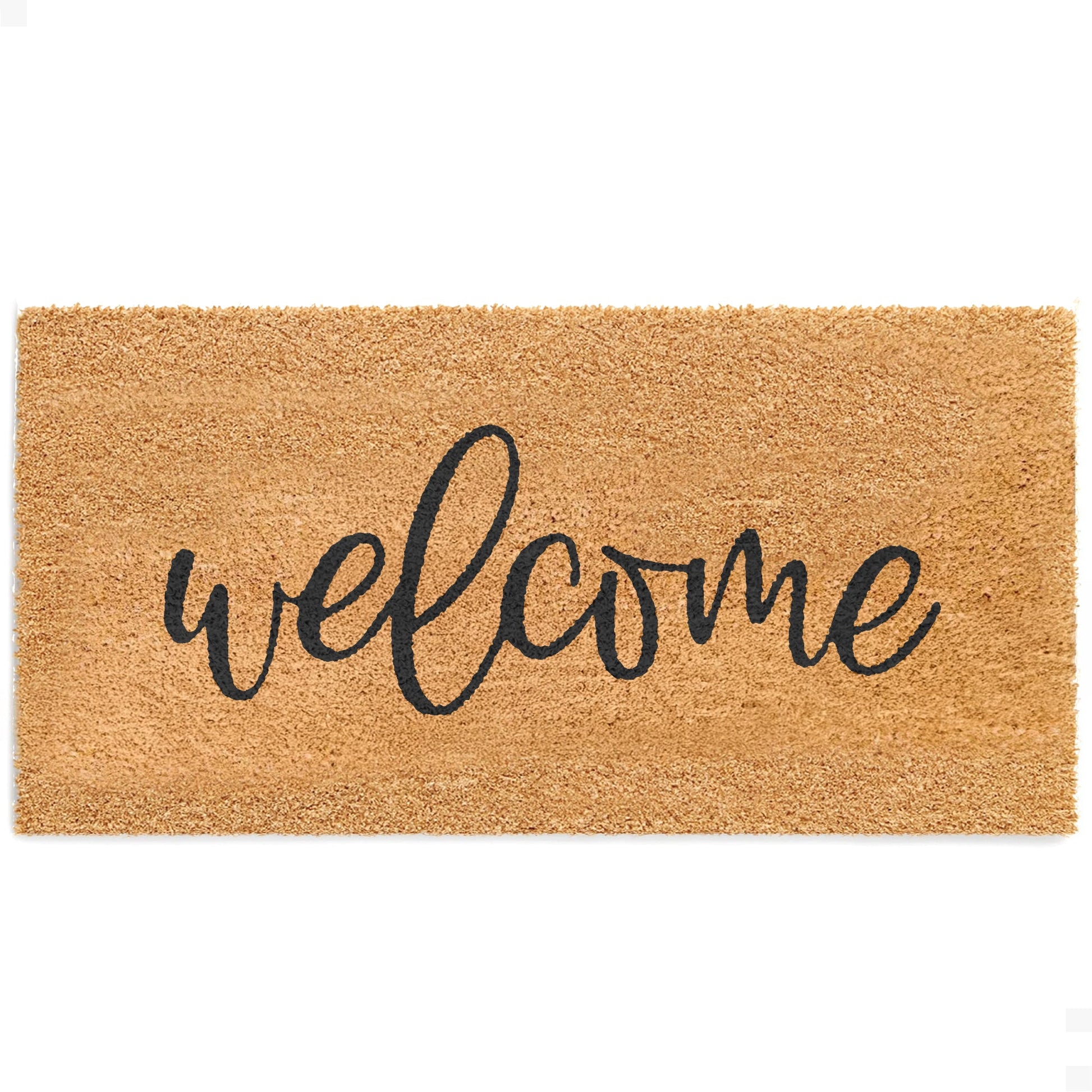 Welcome Natural Coir Doormat - 24x48