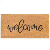 Welcome Natural Coir Doormat - 24x48