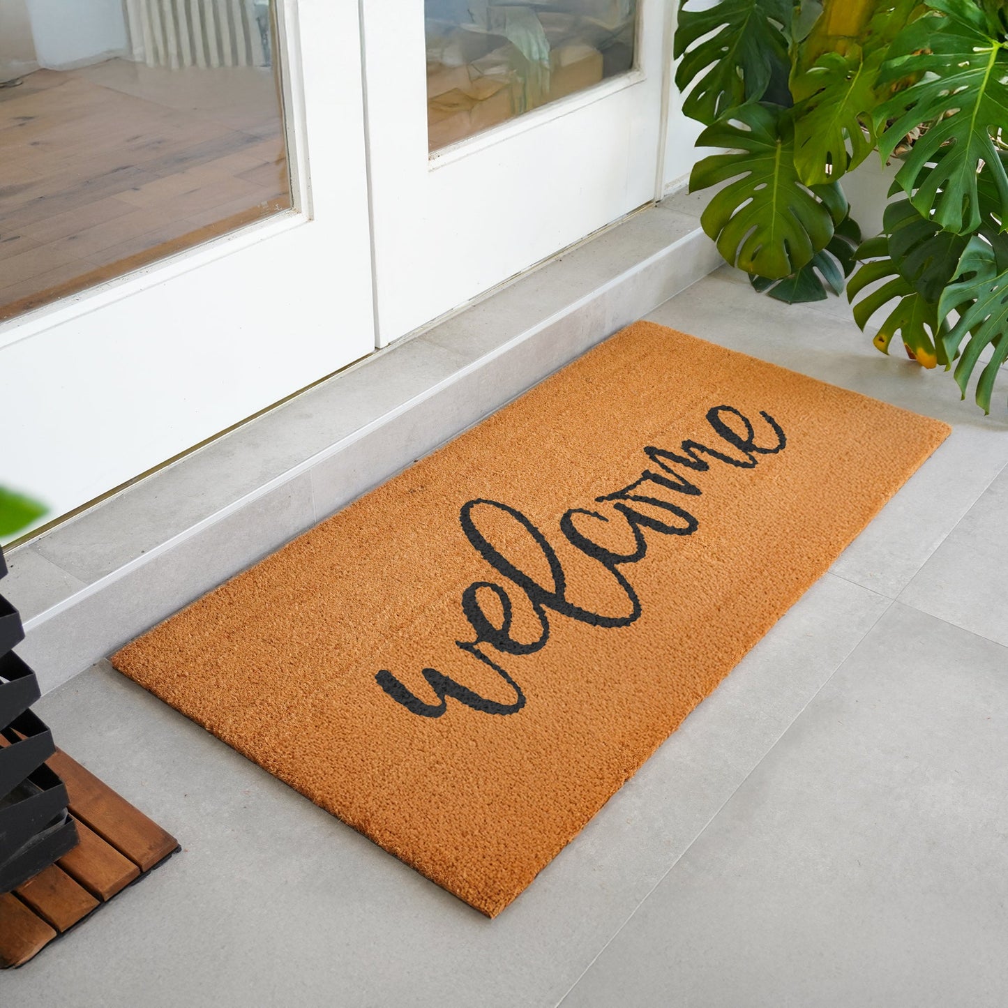 Welcome Natural Coir Doormat - 24x48