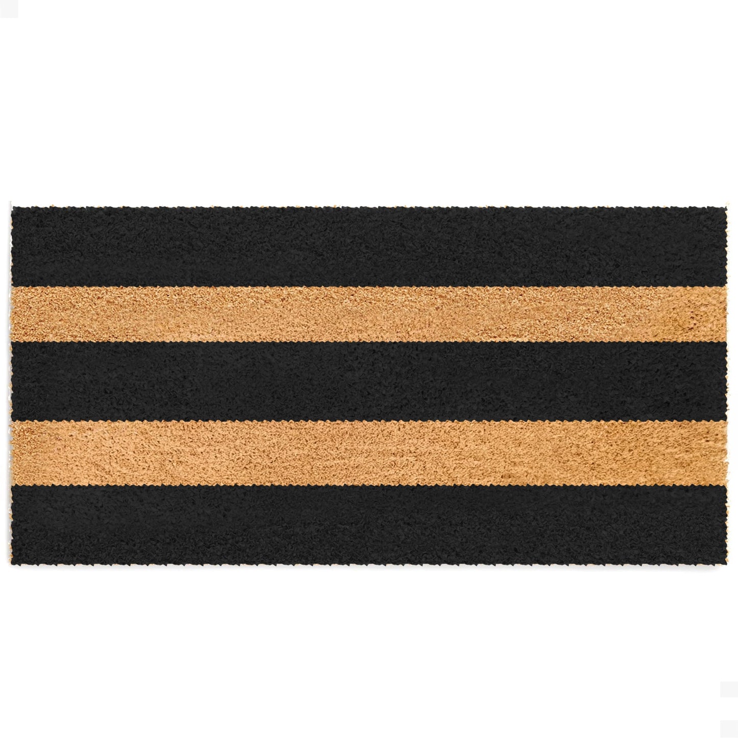 Wide Stripes Natural Coir Doormat - 24x48