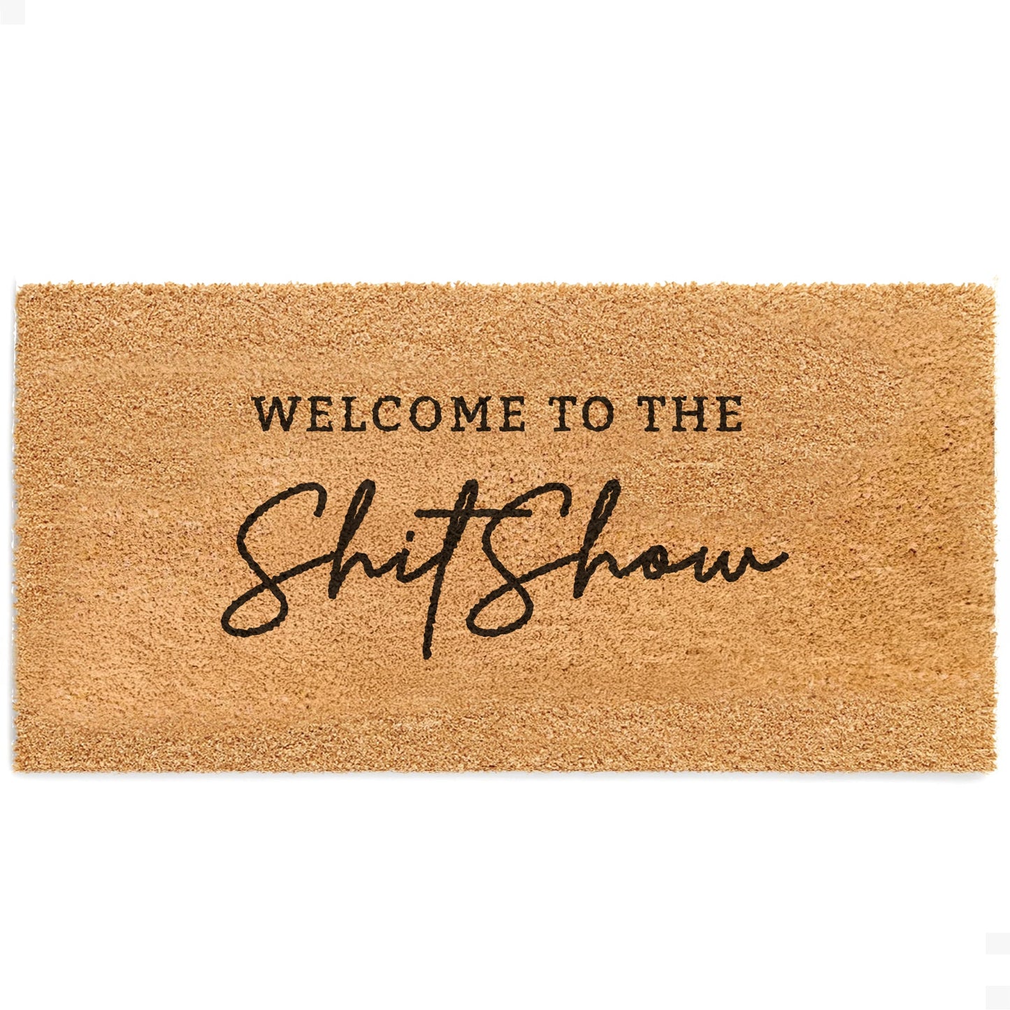 Shitshow Natural Coir Doormat - 24x48
