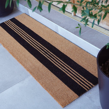 Parallel Charm Natural Coir Doormat - 24x72