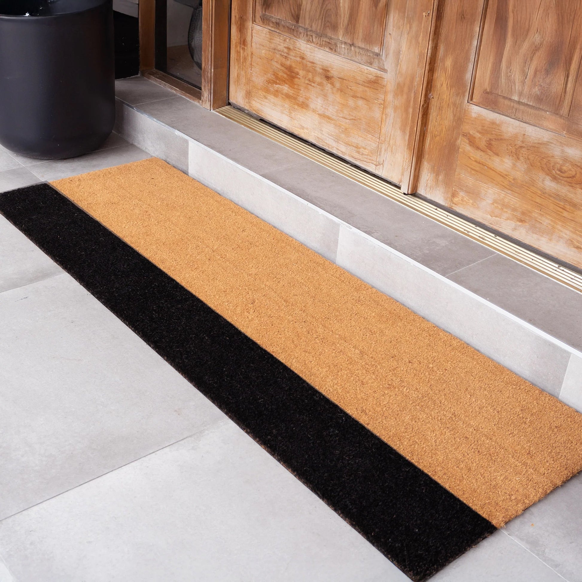 Sleek Horizon Natural Coir Doormat - 24x72