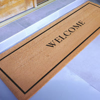 Classic Welcome Natural Coir Doormat - 24x72