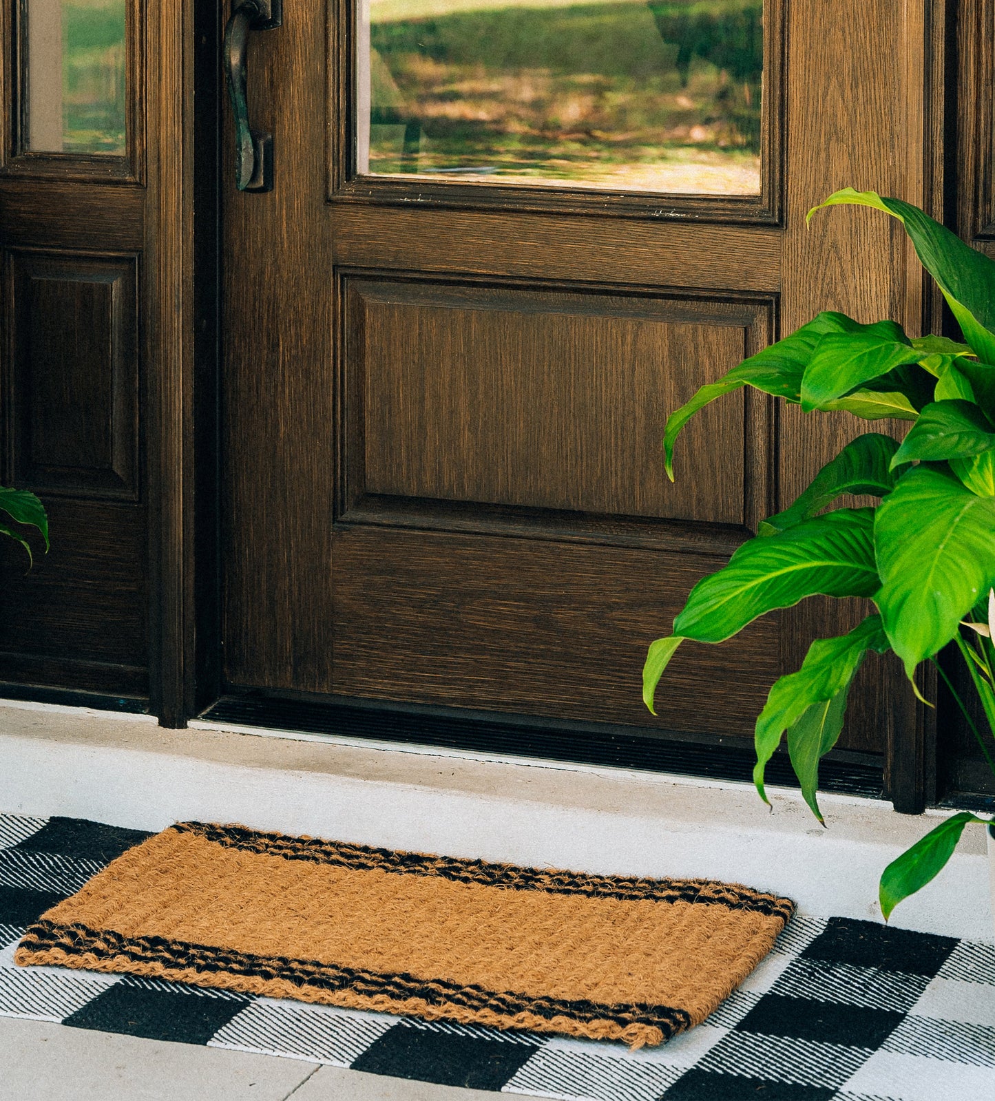 Rope - Stripe Natural Woven Doormat