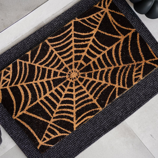 Stuck in Web Natural Coir Doormat