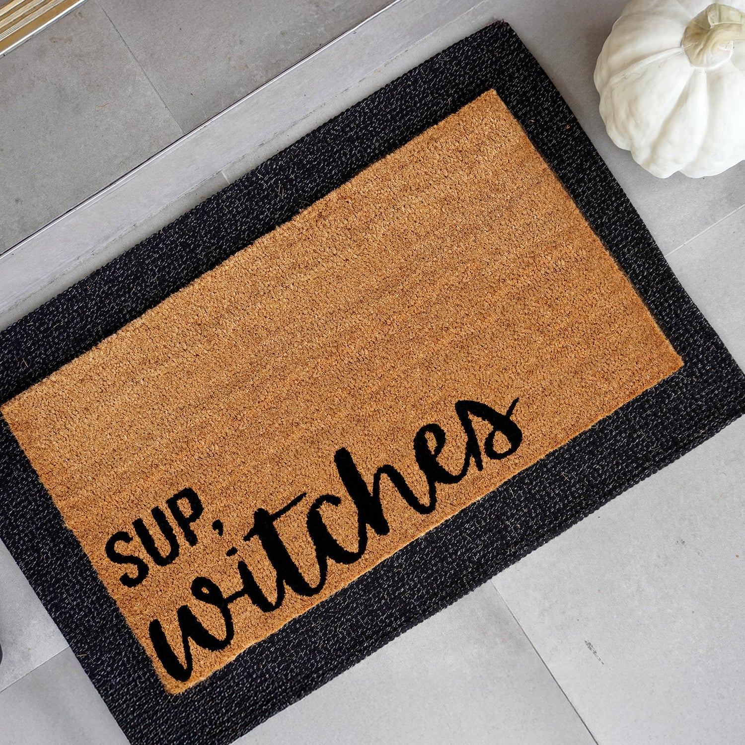 Sup, Witches Natural Coir Doormat