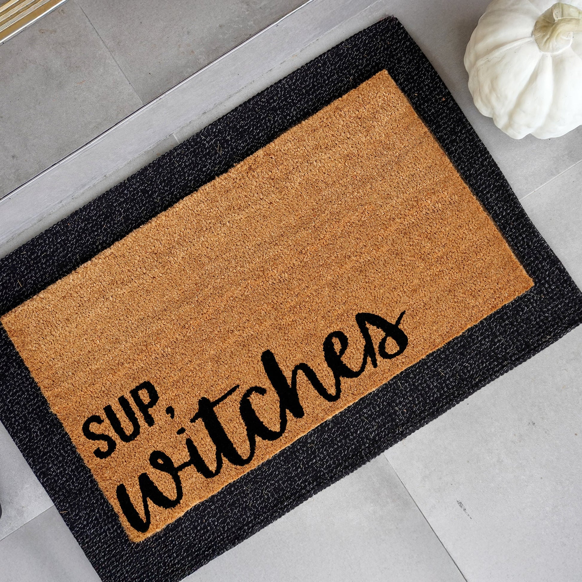 Sup, Witches Natural Coir Doormat