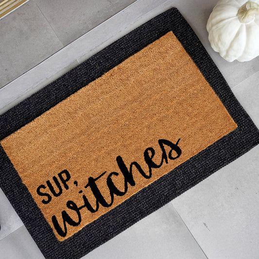 Sup, Witches Natural Coir Doormat