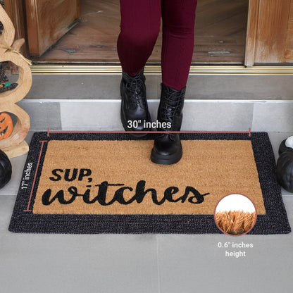 Sup, Witches Natural Coir Doormat
