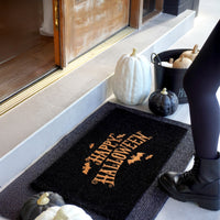 Festive Fright Natural Coir Doormat