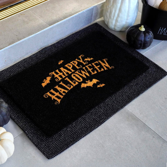Festive Fright Natural Coir Doormat