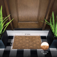 Hexa Charm Natural Coir Doormat
