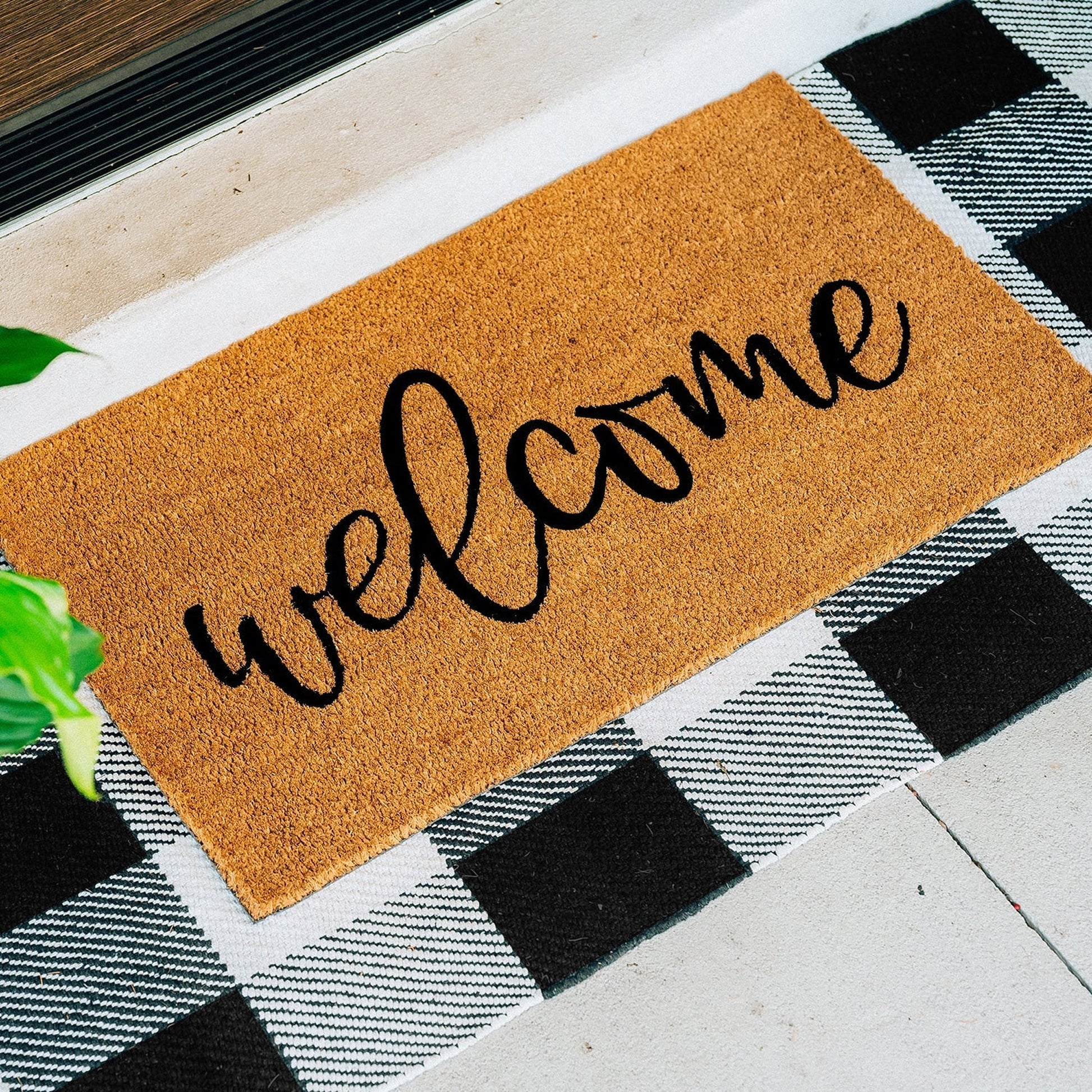 Welcome Natural Coir Doormat