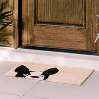 French Bulldog Natural Coir Doormat
