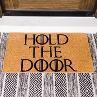 Hold the Door Natural Coir Doormat