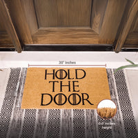 Hold the Door Natural Coir Doormat