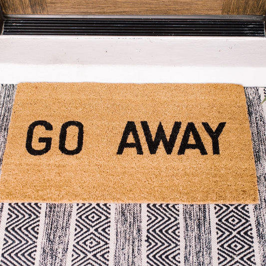 Go Away Natural Coir Doormat