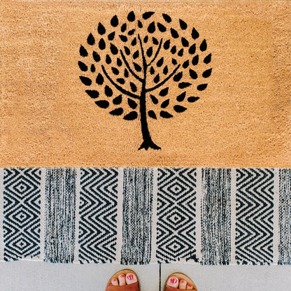 Tree of Life Natural Coir Doormat