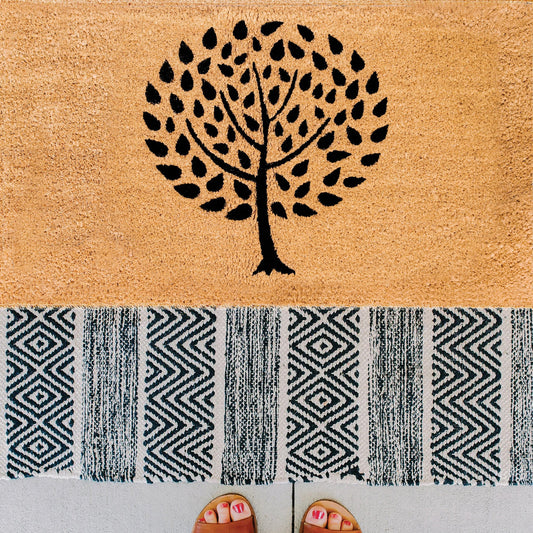 Tree of Life Natural Coir Doormat