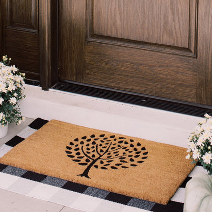 Tree of Life Natural Coir Doormat
