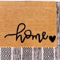Heart and Home Natural Coir Doormat