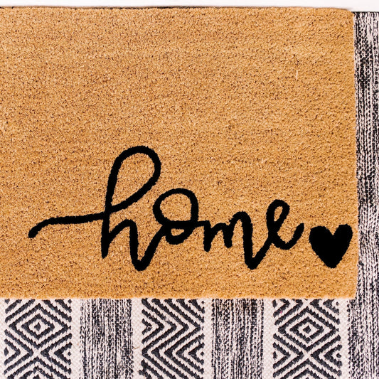 Heart and Home Natural Coir Doormat