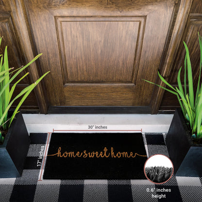 Rustic Greet Natural Coir Doormat