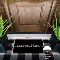 Bliss in Black Natural Coir Doormat