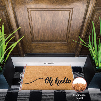 Oh hello Natural Coir Doormat